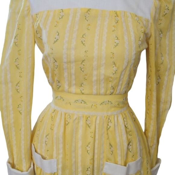 Vintage Texas Miss Cottage Core Prairie Floral Dress - Picture 4 of 8